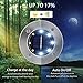TONBUX Solar Ground Lights 8 LED Waterproof Inground Solar Lights Solar Powered Garden Disk Lights for Outdoor Pathway Lawn Yard Patio Walkway Waterproof in-Ground Light- Bright White (4 Pack)