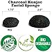 Teenie Greenie Naturals 2 Activated Charcoal and Clay Detox Soap Bar and Facial Konjac Sponge