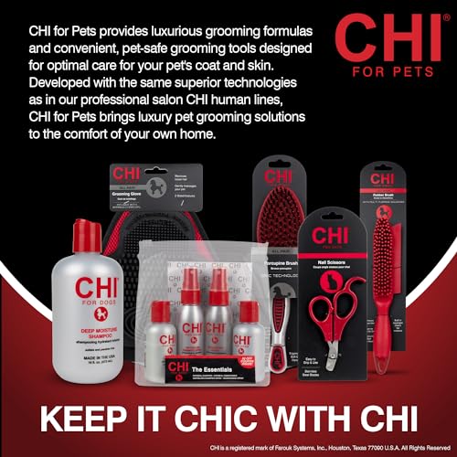 CHI FOR DOGS ROSE HIP OIL 2 IN 1 SHAMPOO AND CONDITIONER FOR DOGS, 12 OZ – BEST DOG SHAMPOO FOR DOGS WITH DRY SKIN – SULFATE & PARABEN FREE, PH BALANCED FOR DOGS, MADE IN THE USA