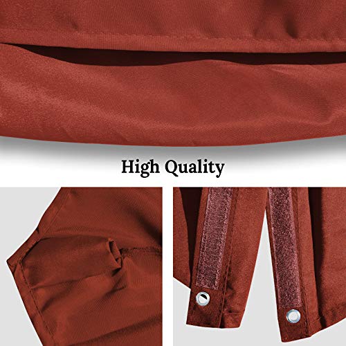 BenefitUSA Replacement Canopy Top Cover for 11.5' Rome Cantilever Patio Umbrella Outdoor Sunshade (Red)