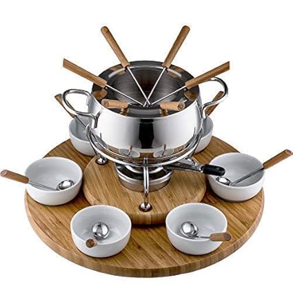 Style'n Cook Swiss Fondue Edelstahl Fondue-Set Alexa 28-teilig