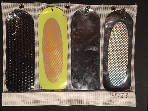 Lure Safe #23/vmw -Vinyl-mesh Series- 4-3" x 9" Pocket Sleeve fits 0 Size Dodgers and 8 in flashers and Tackle (White)