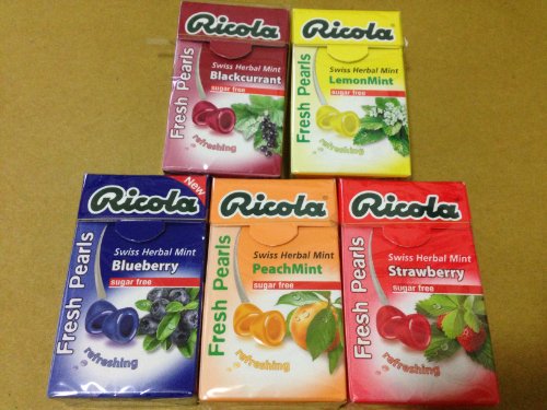 Ricola Swiss Herbal Sugar-free Mint Mix Candy x 5 packs