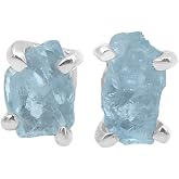 Starborn Creations Aquamarine Gemstone Post Style Earrings