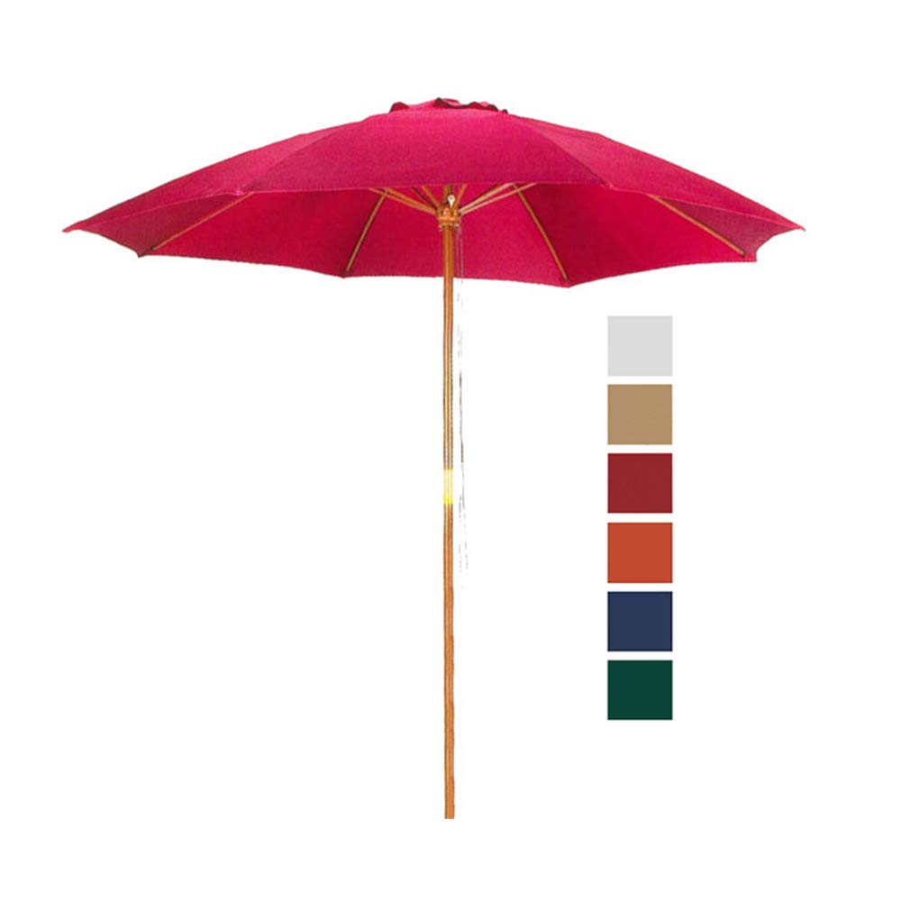 9 Red Patio Umbrella Outdoor Wooden M Buy Online In Belize At Desertcart