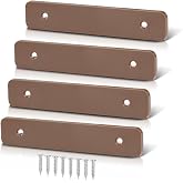 CROSSDESIGN 4PCS Brown Decking Boards End Caps Composite Decking Boards | Compatible with TREX Composite Decking Boards End Cap 5.5"