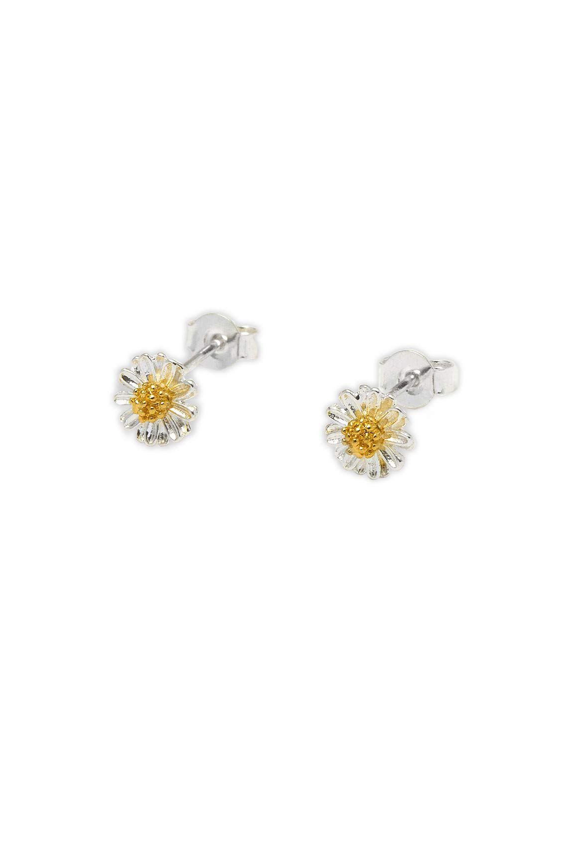 Estella Bartlett Mini Wildflower Earrings - Silver Plated