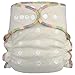 Overnight Hemp Fitted Cloth Diaper: Adjustable One-Size with Snap Buttons and 2 Cotton Hemp Inserts, Unisex Baby (1-Pack)
