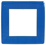 Entertaining with Caspari Grosgrain Paper Dinner Plates, Marine Blue, Pack of 8