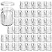 KAMOTA Glass Jars, 40 PACK 4 oz Yogurt Jars With PE Lids, Glass Pudding Jars Yogurt Jars Ideal for Jam, Honey, Wedding Favors, Shower Favors, Baby Foods (150ml)