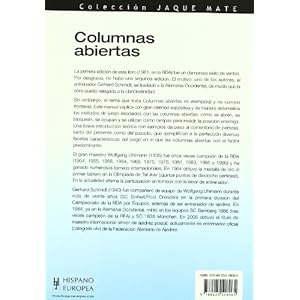 Columnas abiertas/ Open Columns (Ajedrez/ Chess) (Spanish Edition)