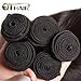 QTHAIR 14A Brazilian Straight Human Hair Bundles (22 24 26, 300g, Natural Black) 100% Unprocessed Brazilian Human Hair Extensions - Straight Virgin Human Hair Weave