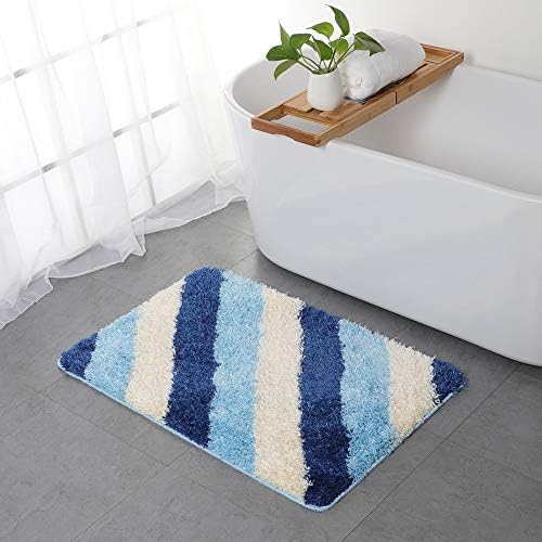 FVGB Microfiber Bath Mat Microfiber Non Slip Rubber Back Area Rug For Living Room And Bathroom High Density Microfiber Bath Mat For Bathroom50x80cm