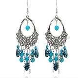 Women's Vintage Retro Bohemian Drop Dangle Earrings,Fashion Charm Beaded/Feather Tassel Earrings Jewelry Gifts for Party/Bridal/Birthday/Valentine's Day Perfect Match