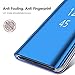 Anyos Galaxy S9 Case, Clear View Standing Mirror Flip PC Cover for Samsung Galaxy S9,Black