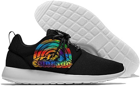 Rainbow Ski Snowboard Colorado Mens Mesh Breathable Casual Sneakers Lightweight Athletic Tennis Walking Running Shoes