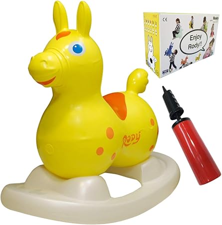 Amazon 土台 倍速ポンプ付 ロディ Rody ベビーイエロー 乗用玩具 三輪車 おもちゃ