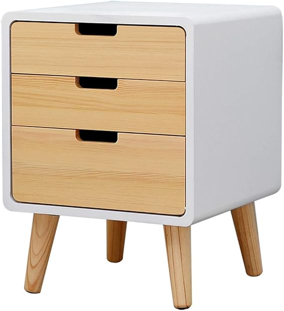 Mesita De Noche Mesita De Noche De Dormitorio De Madera Maciza Elegante