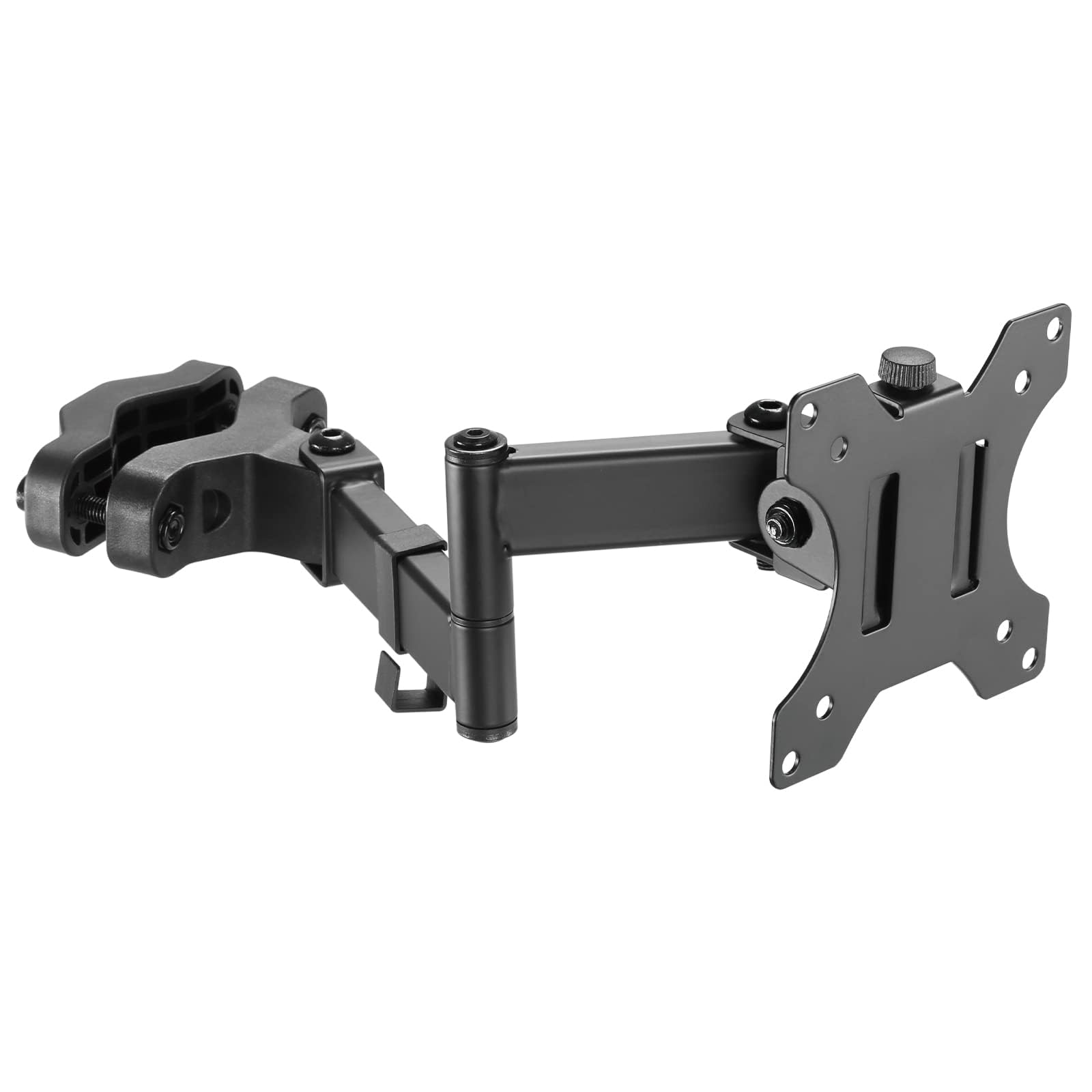 WORLDLIFT Pole Mount Monitor Arm Easy Clamp-on VESA Mount for 17"-32" Screens Supports up to 8kg Compatible with 75x75 and 100x100 VESA Perfect Solution When Wall or Desk Mounting Isn't Possible