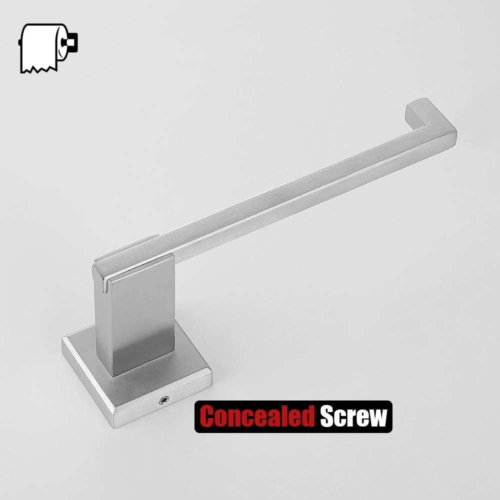 JQK Toilet Paper Holder, 5 Inch 304 Stainless Steel Tissue Paper Dispenser, Brushed Nickel Wall Mount, TPH200-BN: Home & Kitchen