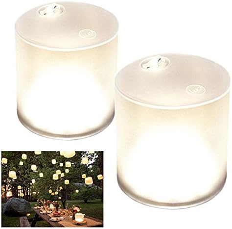 Solar Light Inflatable Camping Lantern with Pump Adaptor AOTOM Camping Light Waterproof Camping Lamp Handheld Flashlight Survival Gear for Patio Picnic Camping Hiking Fishing Hunting(Colorful Scrub)