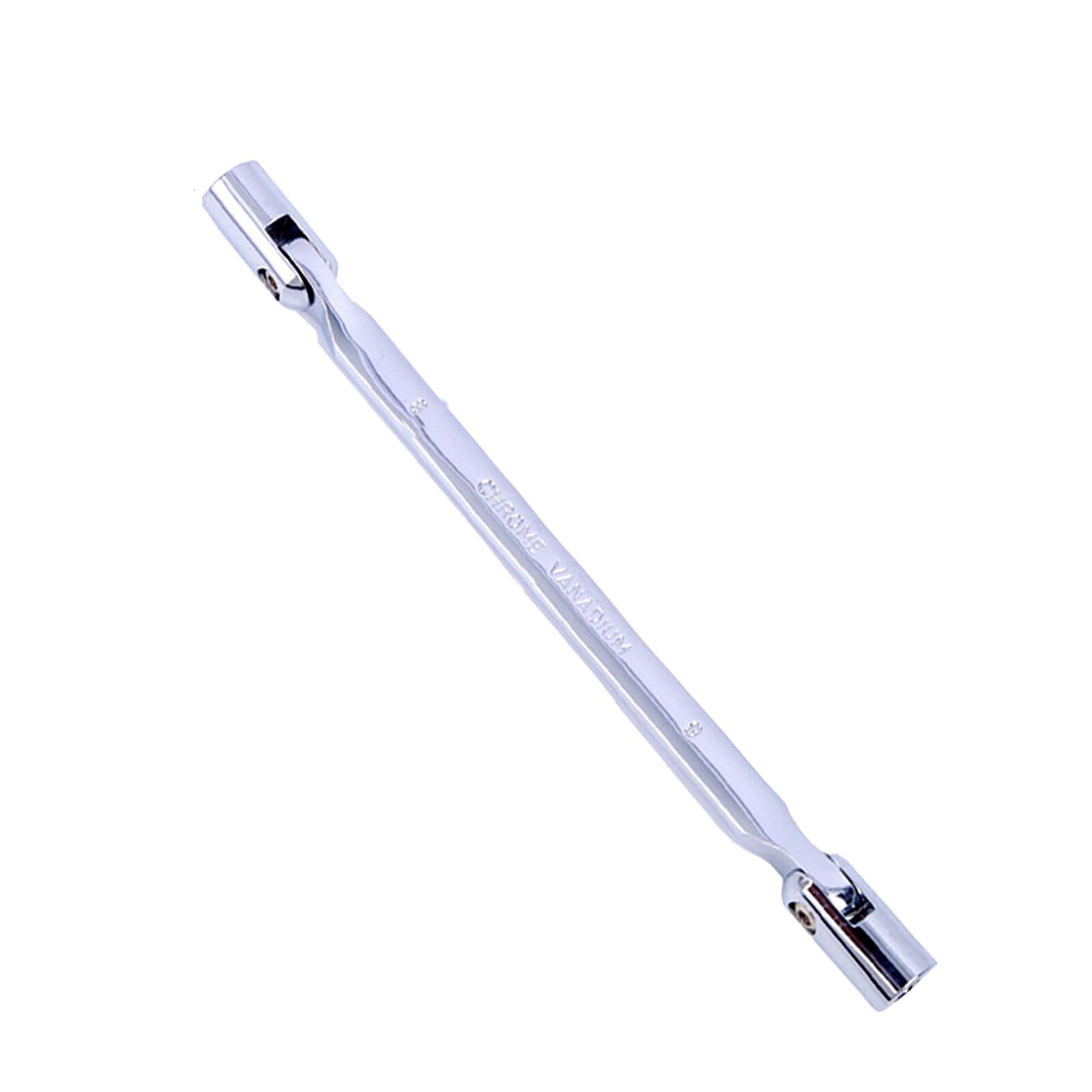 Vokenforu Double End Socket Wrench, 1 Pcs Flex-Head Ratchet Spanners, Chrome Vanadium Steel, Combination Wrench, Metric Hex Spanner,8mm x 9mm