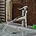 Rozin Single Lever Waterfall Spout Bathroom Basin Faucet Vessle Sink Mixer Tap Brushed Nickel