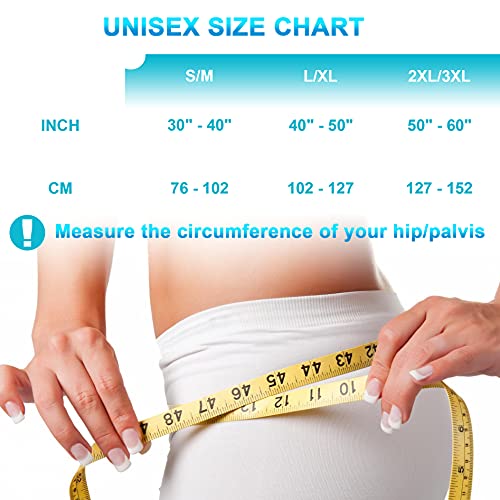 Nvorliy SI Joint Belt Sacroiliac Brace Lumbar Lower Back Adjustable Compression Support Belly