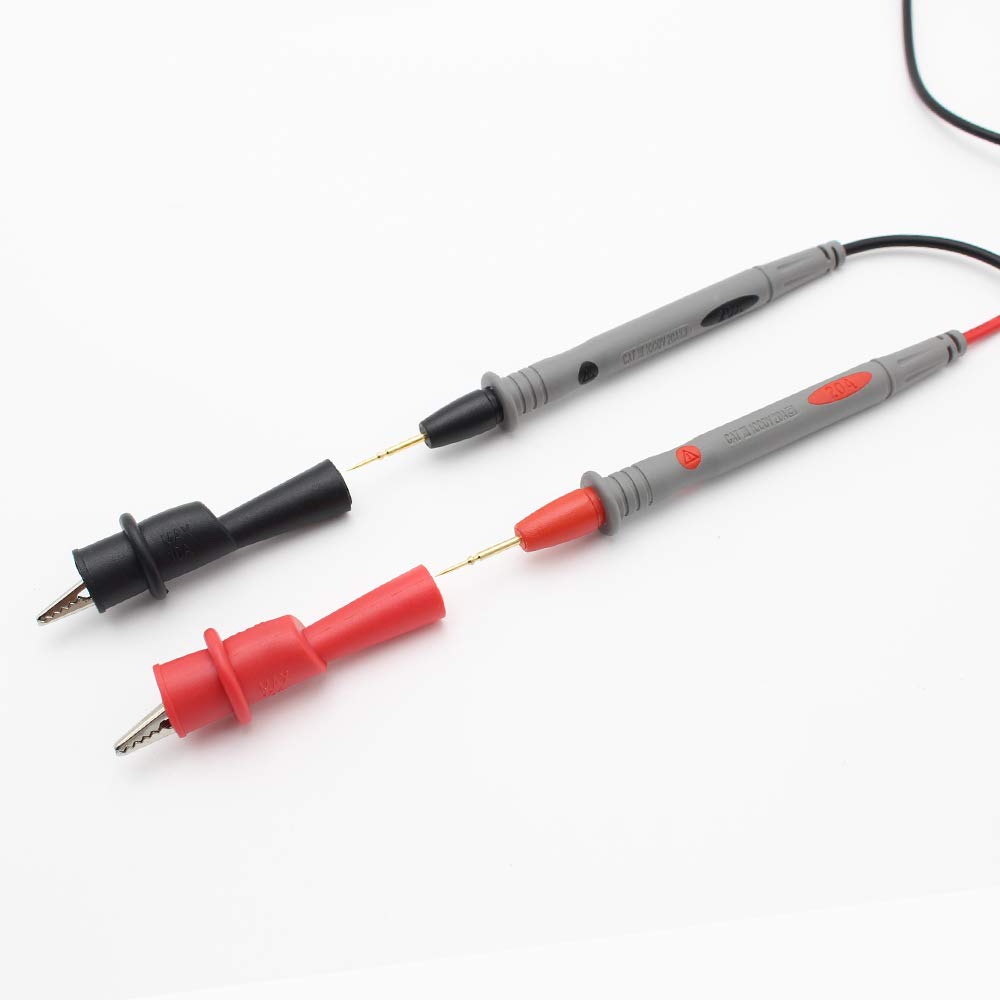 Silicone Multimeter Test Leads Kit, Precision Sharp Probe Test Lead