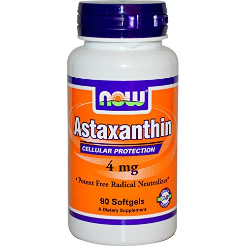 Now Foods Astaxanthin Softgels, 4 mg, 90 Count (Pack of 2)