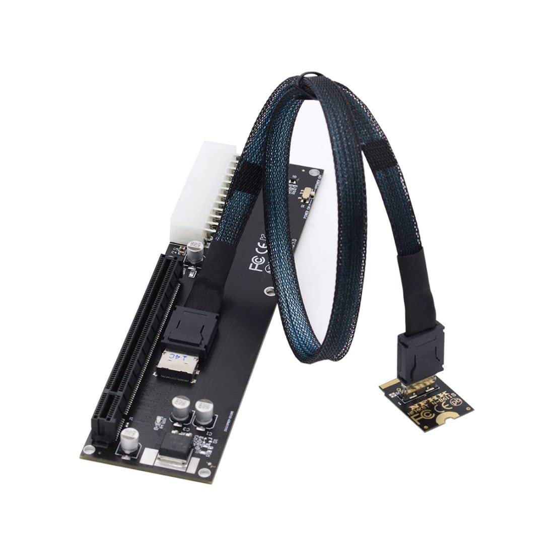 chenyang Oculink SFF-8612 to PCI-E 3.0 M.2 M-Key to SFF-8611 Host Adapter for GPD Win Max2 External Graphics Card & SSD