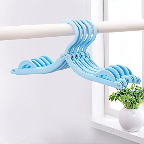 balala Portable Hangers-12 Pack with 5m Windproof Clothesline Blue
