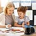 Electric Pencil Sharpener, KKTICK 2-Hole USB or Battery Operated Pencil Sharpener for No.2 and Colored Pencils, Portable Small Sharpener Best for Kids Office Classroom Artists
