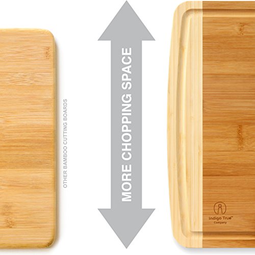 Bamboo Cutting Board Wood Chopping Board with Juice Groove