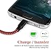 Airsspu Micro USB Cable,4Pack 3FT/6FT/6FT/10FT Long Premium Nylon Braided Android Charger USB to Micro USB Charging Cable Samsung Charger Cord for Samsung Galaxy S7 Edge/S7/S6/S4/S3,Note 5/4 (Red)