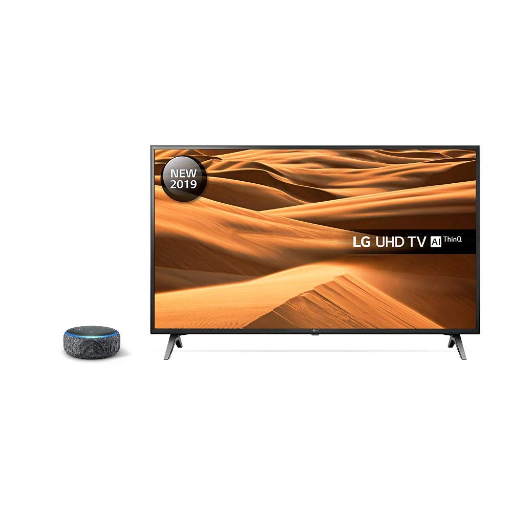 LG 49UM7100PLB 49-Inch UHD 4K HDR Smart LED TV withEcho Dot (3rd Gen)#:49 Inch 2019 Model with Echo Dot Single Zdięcje produktu