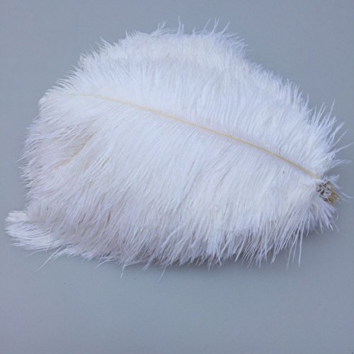 UPC 707837963156, Sowder 50pcs Natural 8-10inch(20-25cm) Ostrich Feathers for Home Wedding Decoration(white)