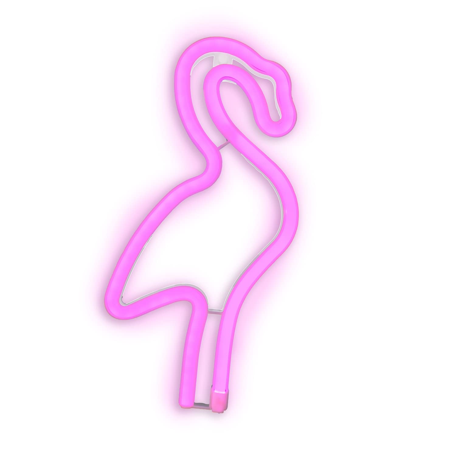 LED Neon Light Sign Wall Light Bar Lamp Home Nursery Room Shop Decor (Pink Flamingo)