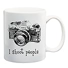 I shoot people - Photography Camera 11 or 15 oz Funny Mug by BeeGeeTees (11 oz, Canon)