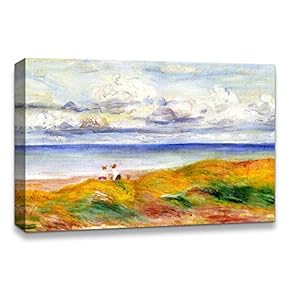 Canvas Wall Art La Grenouillere by Pierre Auguste Renoir Painting Artwork for Home Prints Framed - 12x18 inches