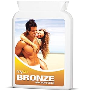 MyTan Bronze Tanning Pills | 100 Softgels | Sunless Tan Supplement | With Astaxanthin Lutein Lycopene And More | Over 7…