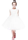 YMING Flower Girls Dress Sequin Tutu Maxi Dress