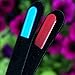Bona Fide Beauty's Genuine Czech Crystal Glass Nail Files - 2-Piece Manicure Files in Black Velvet Sleeves