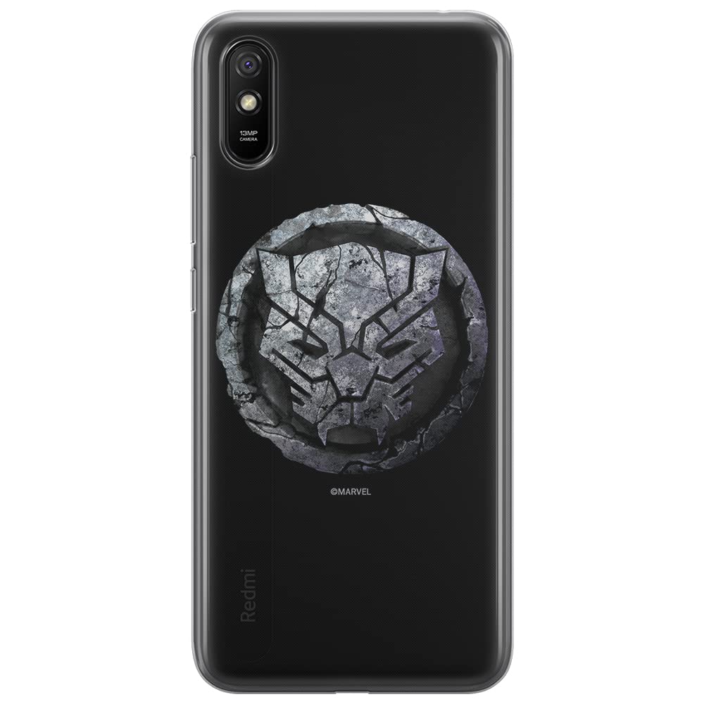 ERT GROUP mobile phone case for Xiaomi REDMI 9A original and officially Licensed Marvel pattern Black Panther 013 optimally adapted to the shape of the mobile phone, case made of TPU