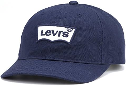 Mens Levis Red Tab Batwing Baseball Cap- Navy Blue
