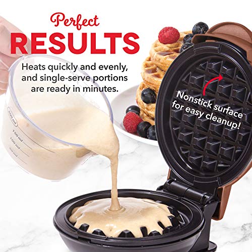 DASH DMW001CU Mini Maker for Individual Waffles, Hash Browns, Keto