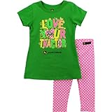 John Deere Girls Green Tunic Leggings Set SG2933GB