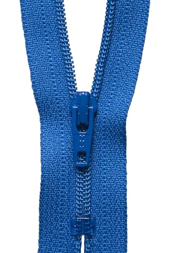 YKK 04010918 Spiralreißverschluss, Metall Nylon, Nein 918 Bright Blue, 10 cm Length