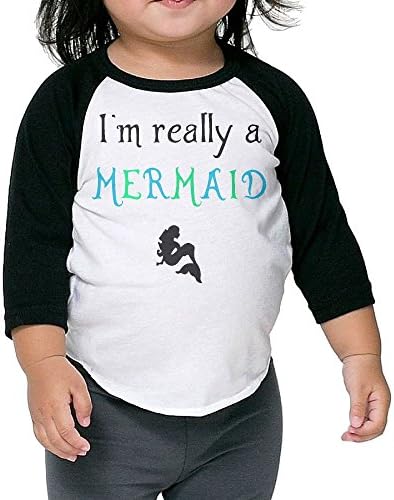 I'm Really A Mermaid Cute Graphic Tees For Toddler With Long Sleeve