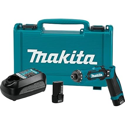 Makita 7.2V Lithium-Ion Cordless 1/4 Hex Driver-Drill Kit with Auto-Stop Clutch
